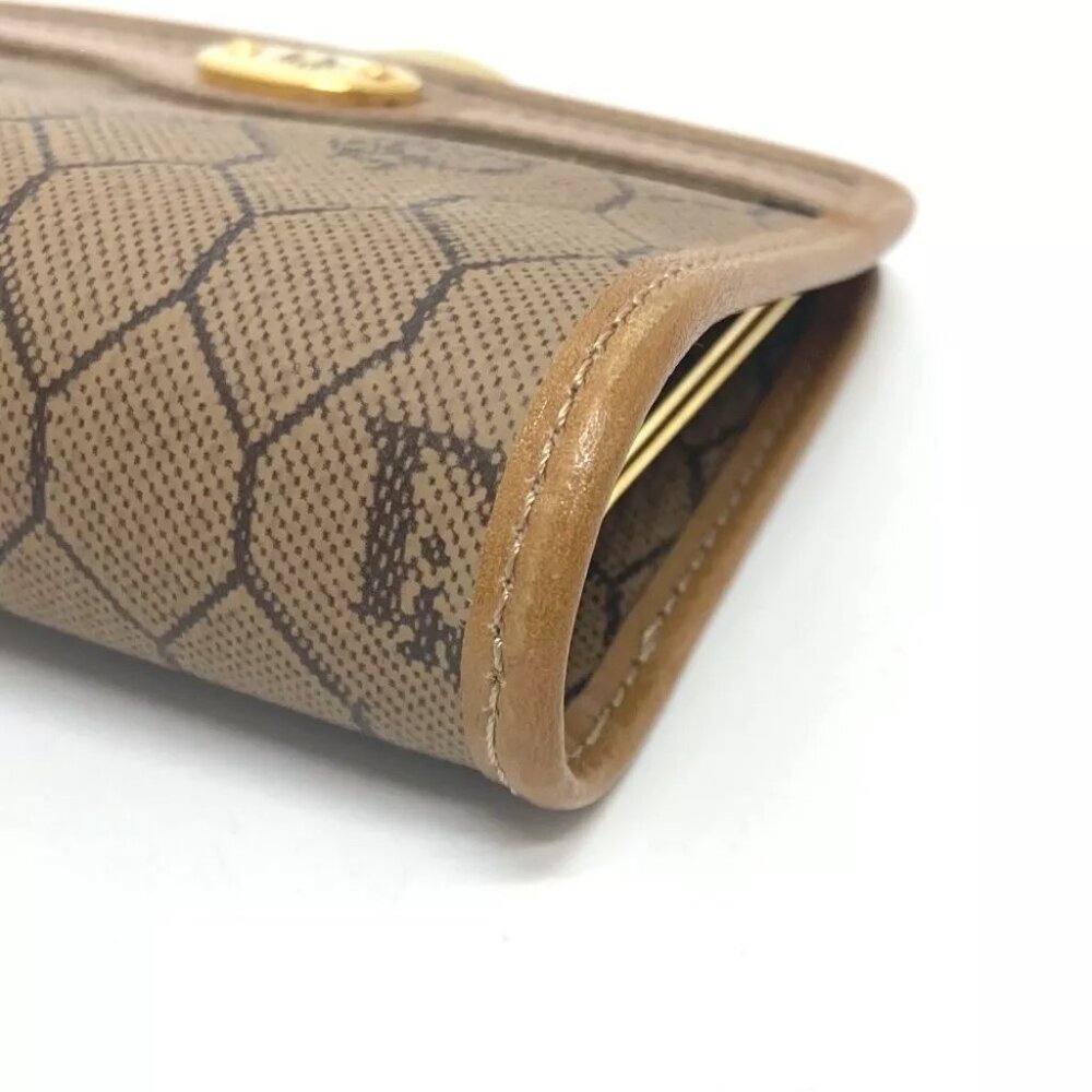 Dior Kisslock coin purse case coin purse Leather Brown/GoldHardware - Picture 13 of 15
